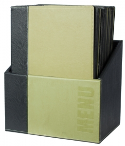 Box Trendy A4 con 20 Menù Verde - Img 1